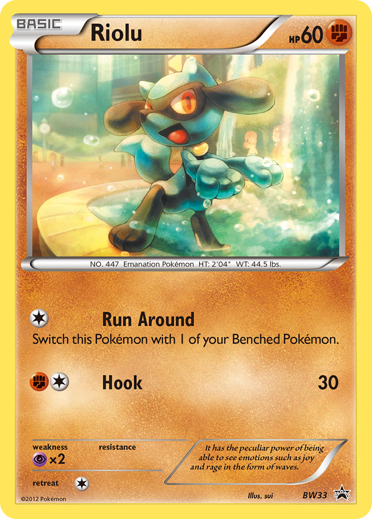 Riolu — BW Black Star Promos #033 / 101