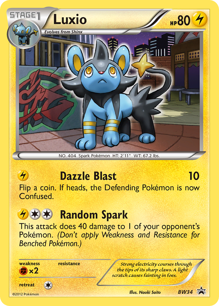Luxio — BW Black Star Promos #034 / 101
