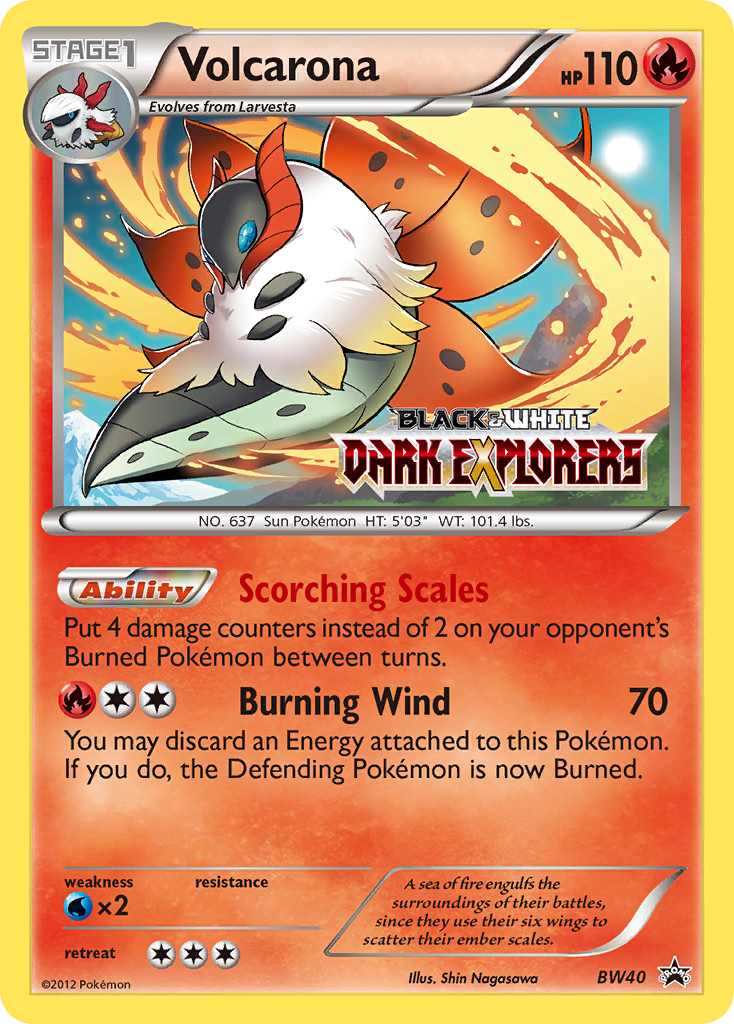 Volcarona — BW Black Star Promos #040 / 101