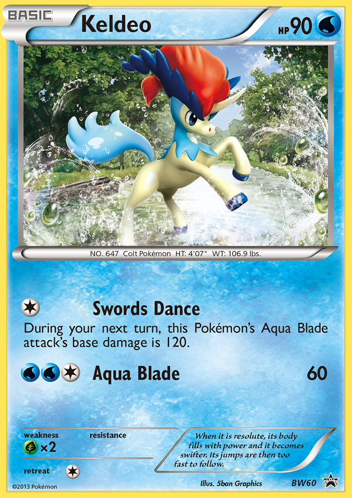 Keldeo — BW Black Star Promos #060 / 101