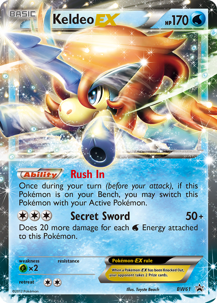 Keldeo-EX — BW Black Star Promos #061 / 101