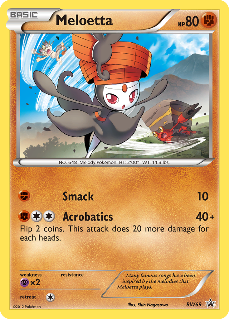 Meloetta — BW Black Star Promos #069 / 101