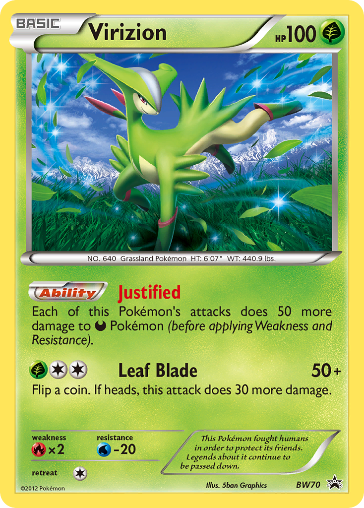 Virizion — BW Black Star Promos #070 / 101