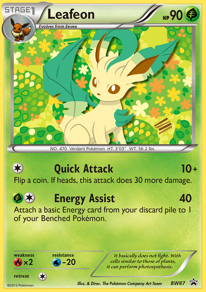 Leafeon — BW Black Star Promos #087 / 101