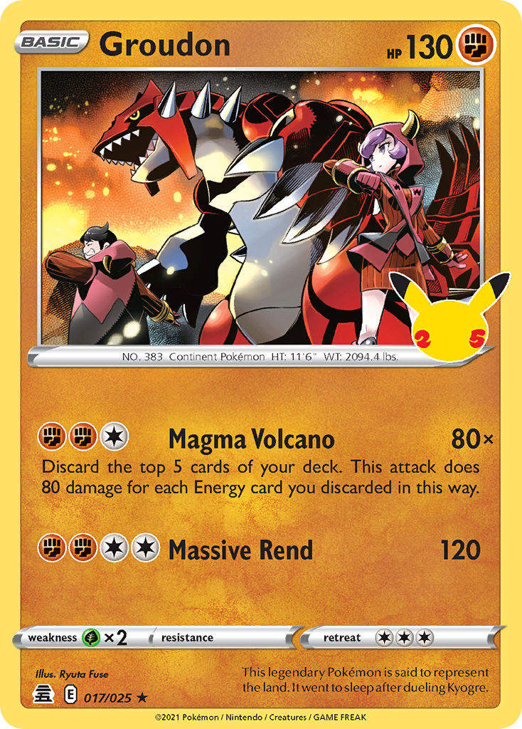 Groudon — Celebrations #017 / 25