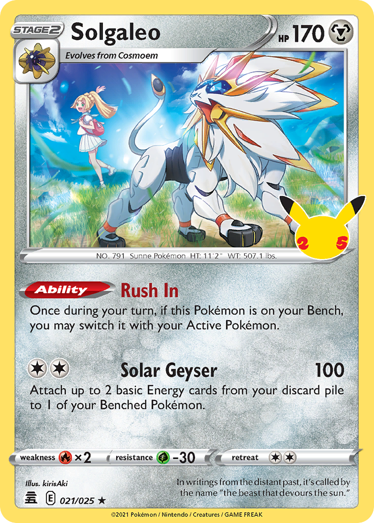 Solgaleo — Celebrations #021 / 25