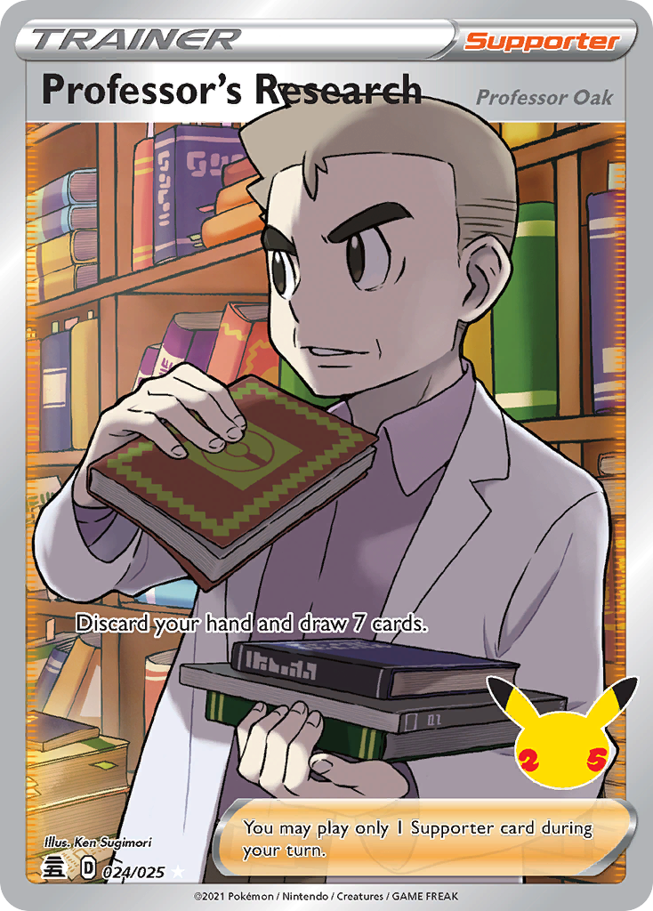 Professor's Research (Professor Oak) — Celebrations #024 / 25