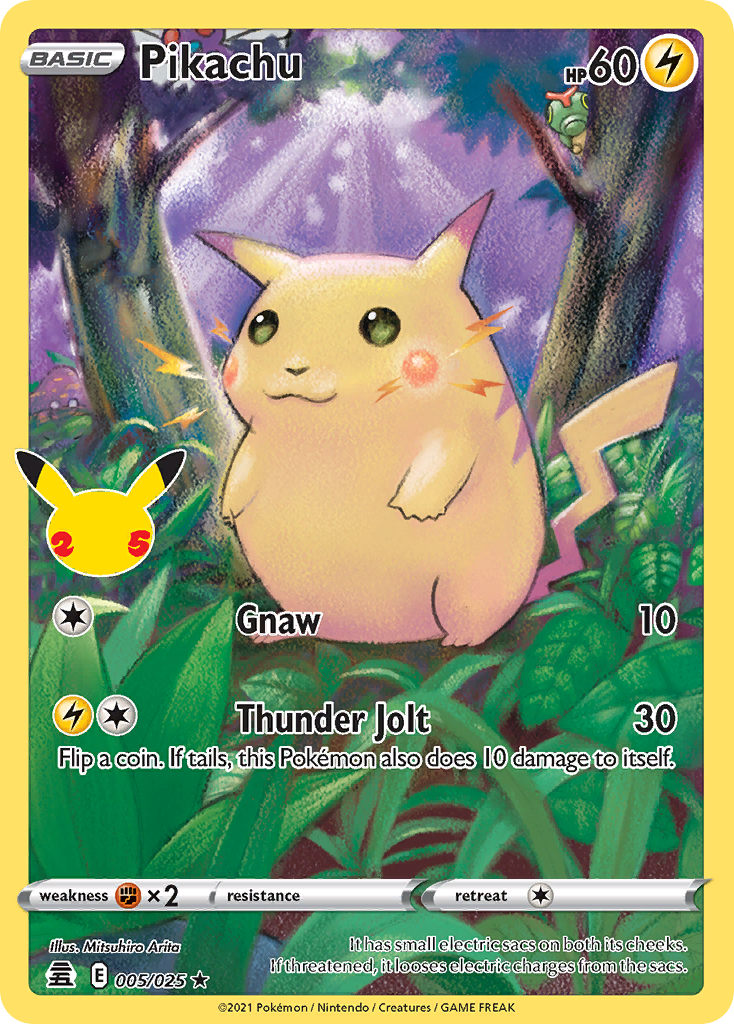Pikachu — Celebrations #005 / 25