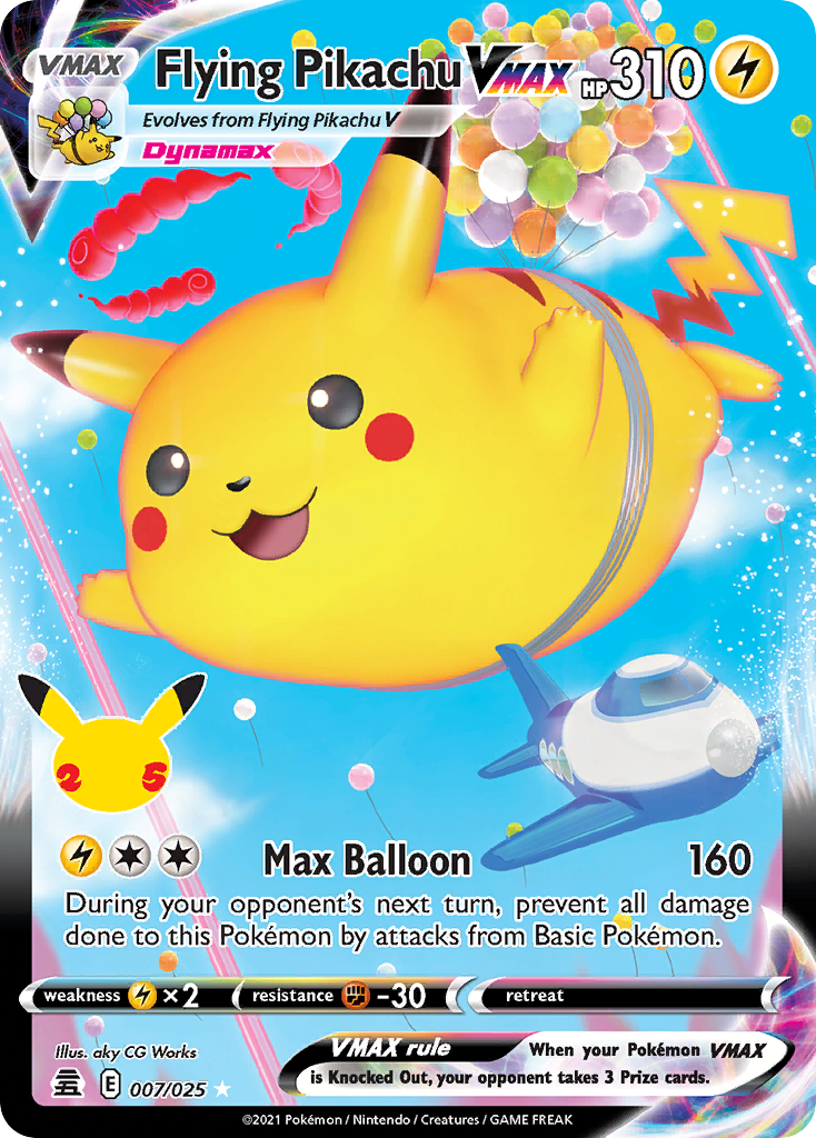 Flying Pikachu VMAX — Celebrations #007 / 25