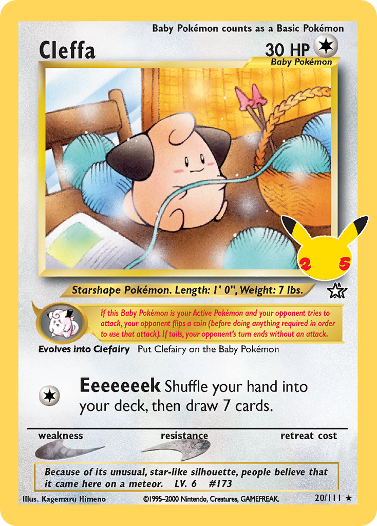 Cleffa — Celebrations: Classic Collection #020 / 25