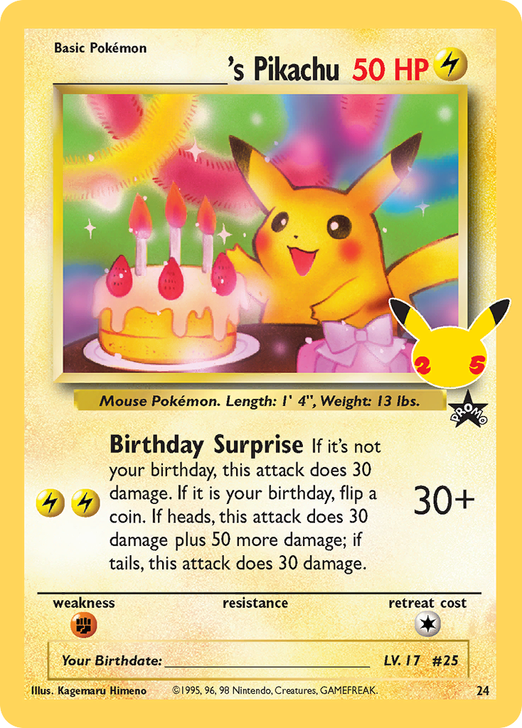 _____'s Pikachu — Celebrations: Classic Collection #024 / 25
