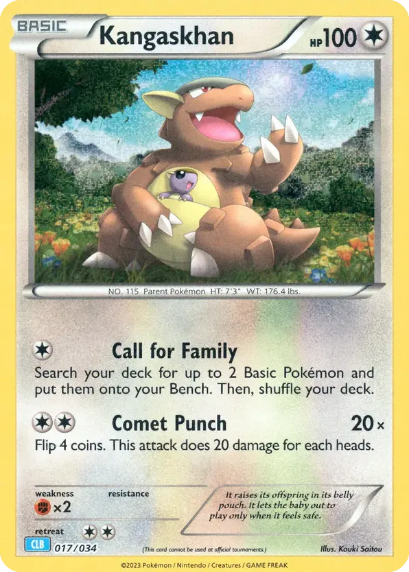 Kangaskhan — Pokémon TCG Classic - Blastoise #017 / 34
