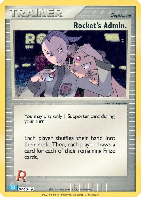 Rocket's Admin — Pokémon TCG Classic - Blastoise #027 / 34