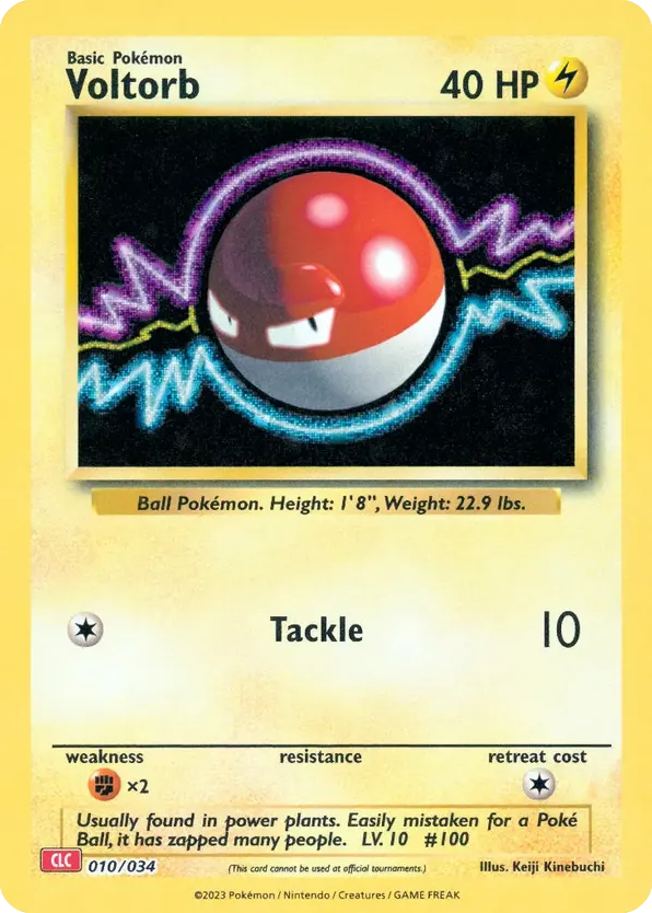 Voltorb — Pokémon TCG Classic - Charizard #010 / 34