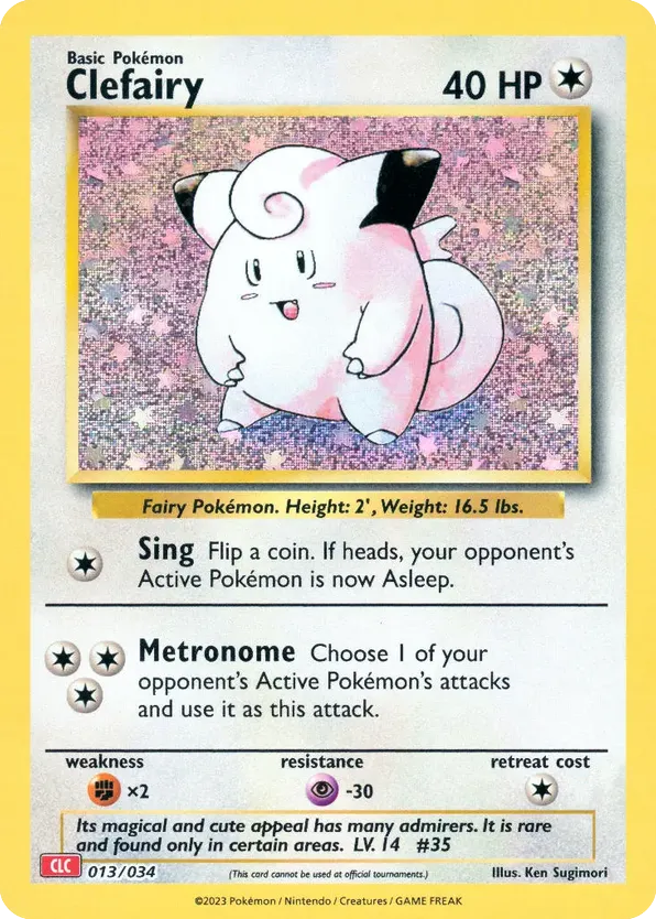 Clefairy — Pokémon TCG Classic - Charizard #013 / 34