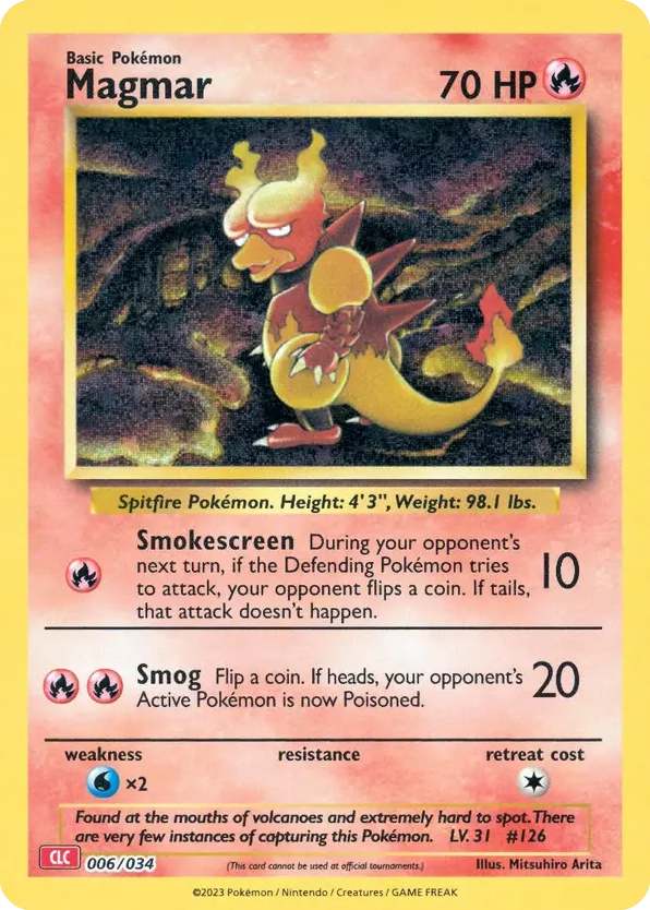 Magmar — Pokémon TCG Classic - Charizard #006 / 34