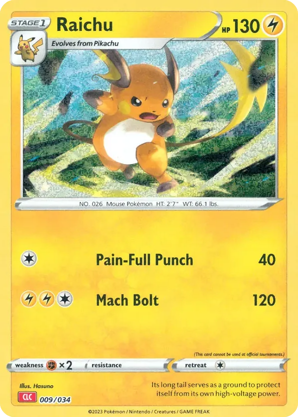 Raichu — Pokémon TCG Classic - Charizard #009 / 34