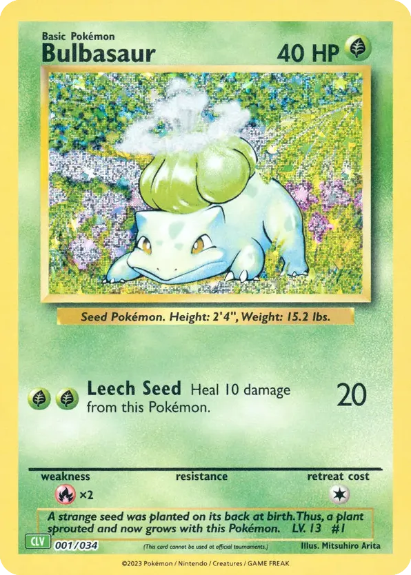 Bulbasaur — Pokémon TCG Classic - Venusaur #001 / 34