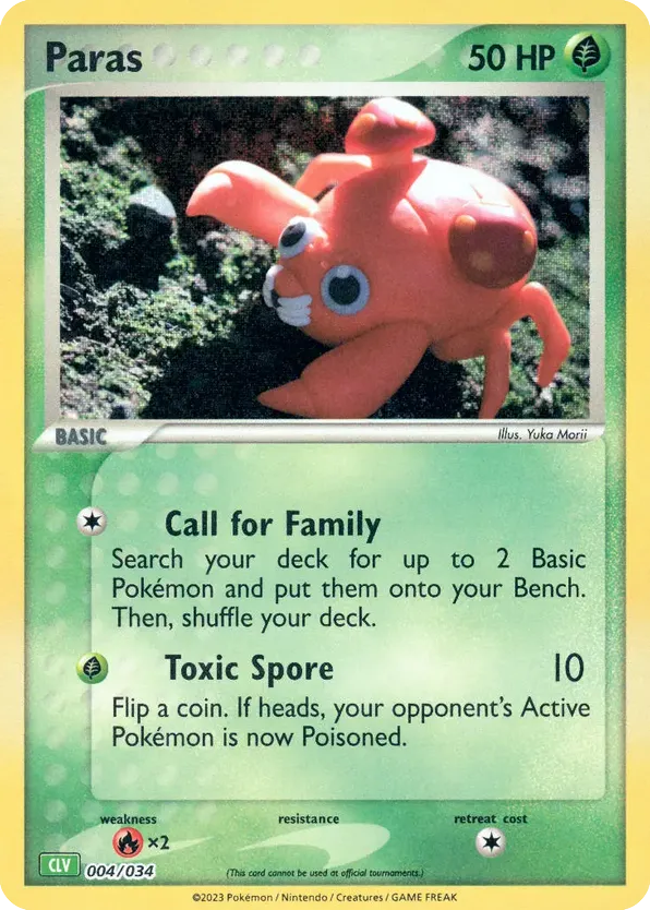 Paras — Pokémon TCG Classic - Venusaur #004 / 34