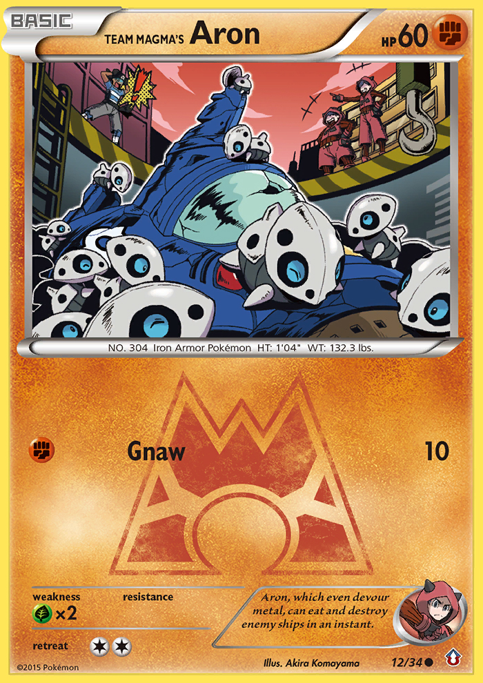 Team Magma's Aron — Double Crisis #012 / 34
