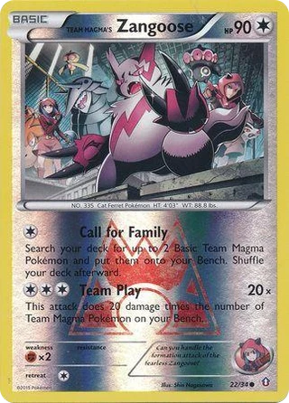 Team Magma's Zangoose