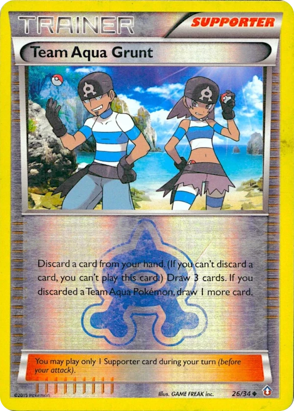 Team Aqua Grunt — Double Crisis #026 / 34