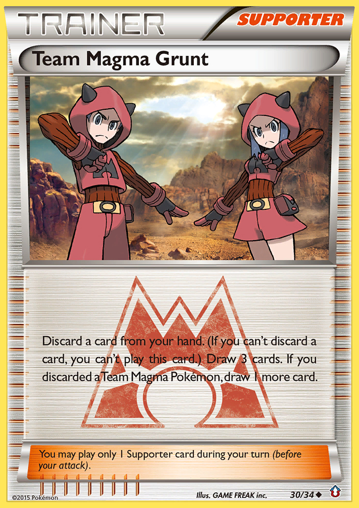 Team Magma Grunt — Double Crisis #030 / 34