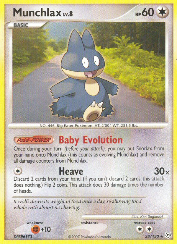 Munchlax — Diamond & Pearl #033 / 130