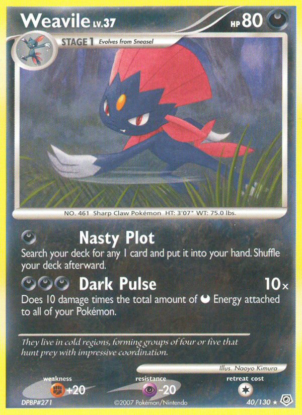 Weavile — Diamond & Pearl #040 / 130