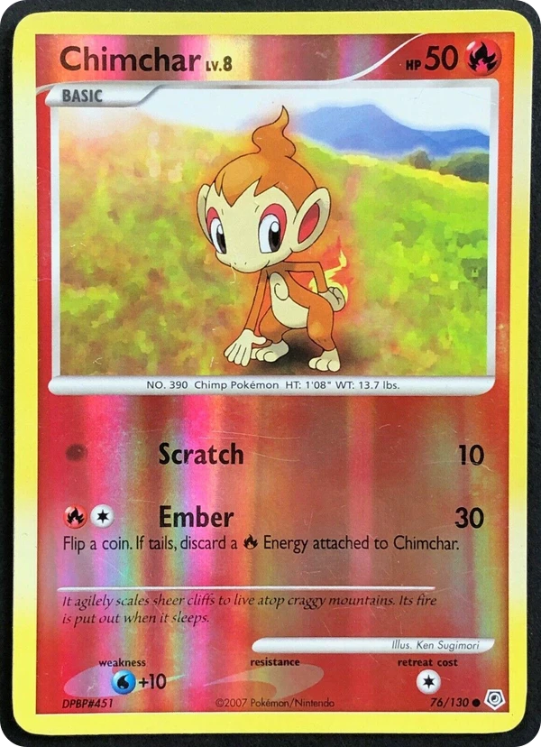 Chimchar — Diamond & Pearl #076 / 130