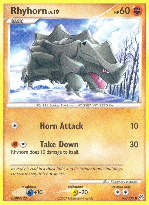 Rhyhorn — Diamond & Pearl #095 / 130