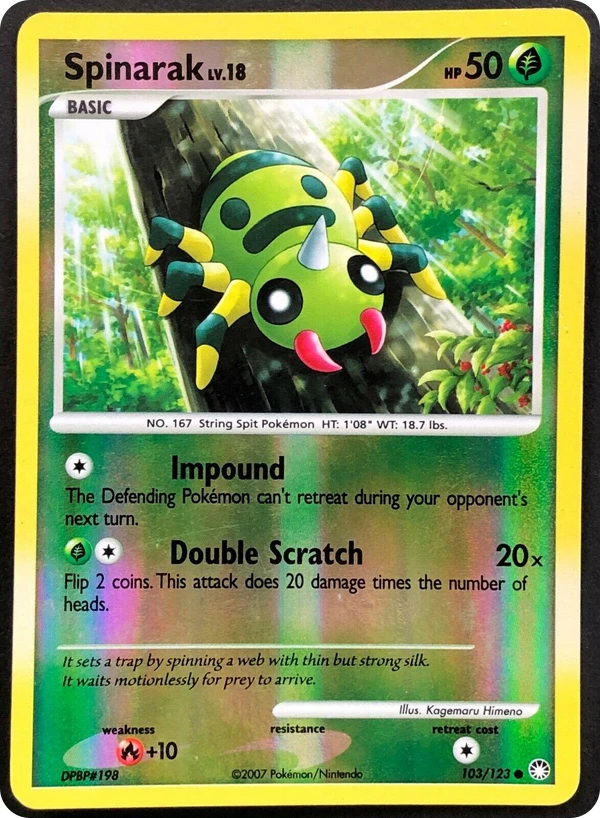Spinarak — Mysterious Treasures #103 / 123