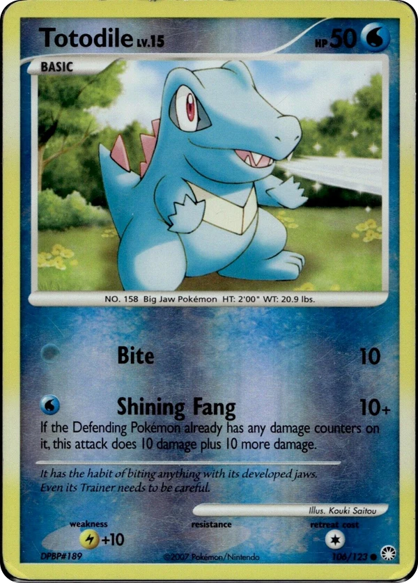 Totodile — Mysterious Treasures #106 / 123
