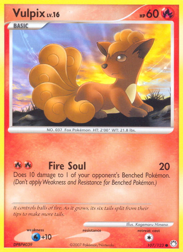 Vulpix — Mysterious Treasures #107 / 123