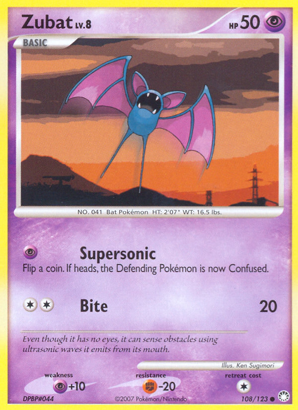 Zubat — Mysterious Treasures #108 / 123