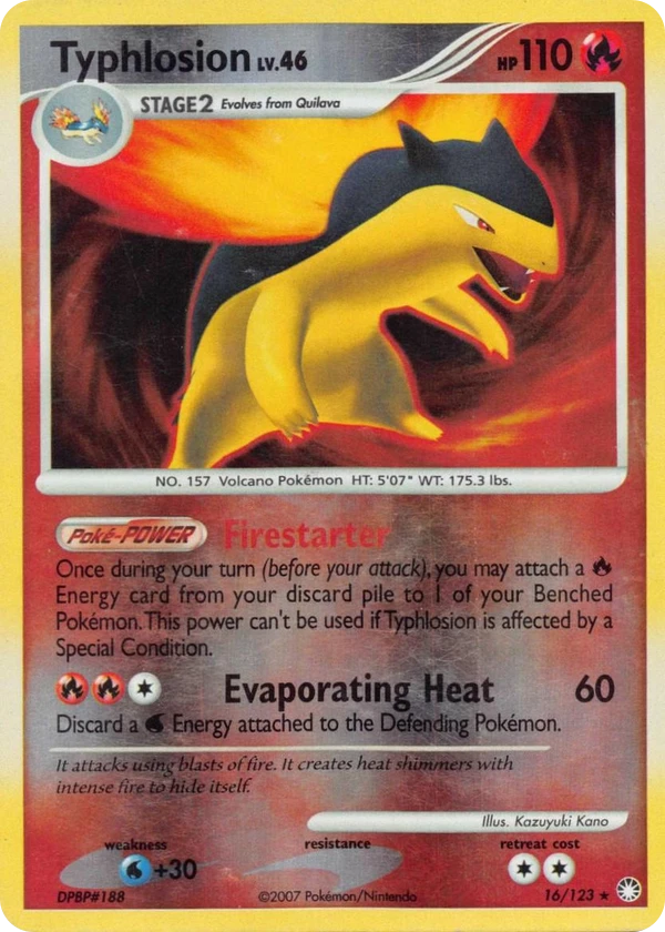 Typhlosion — Mysterious Treasures #016 / 123