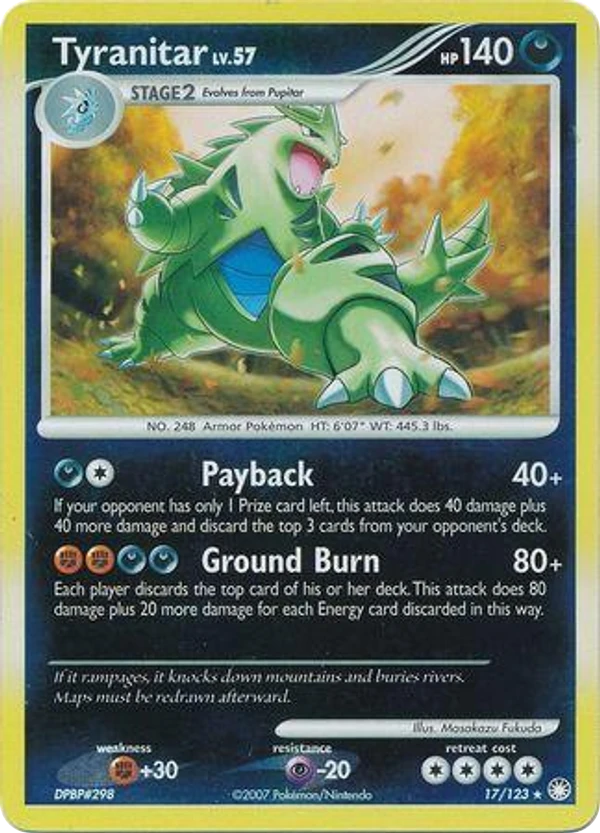 Tyranitar — Mysterious Treasures #017 / 123