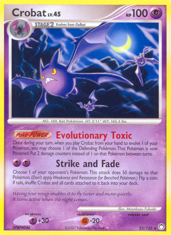 Crobat — Mysterious Treasures #023 / 123