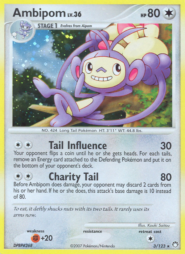 Ambipom — Mysterious Treasures #003 / 123