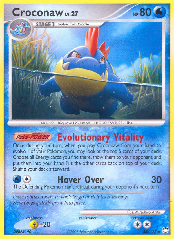Croconaw — Mysterious Treasures #044 / 123