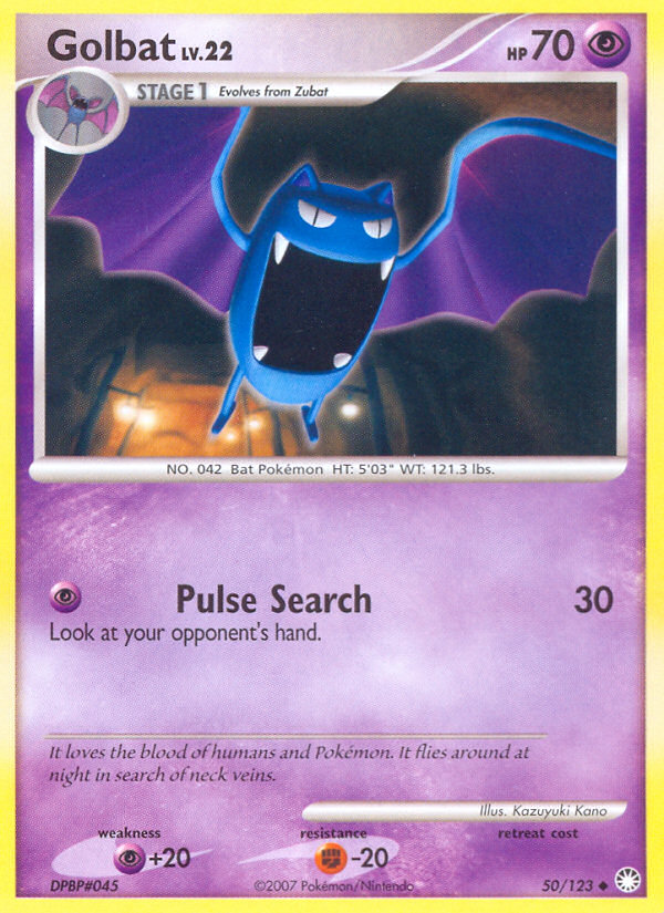 Golbat — Mysterious Treasures #050 / 123