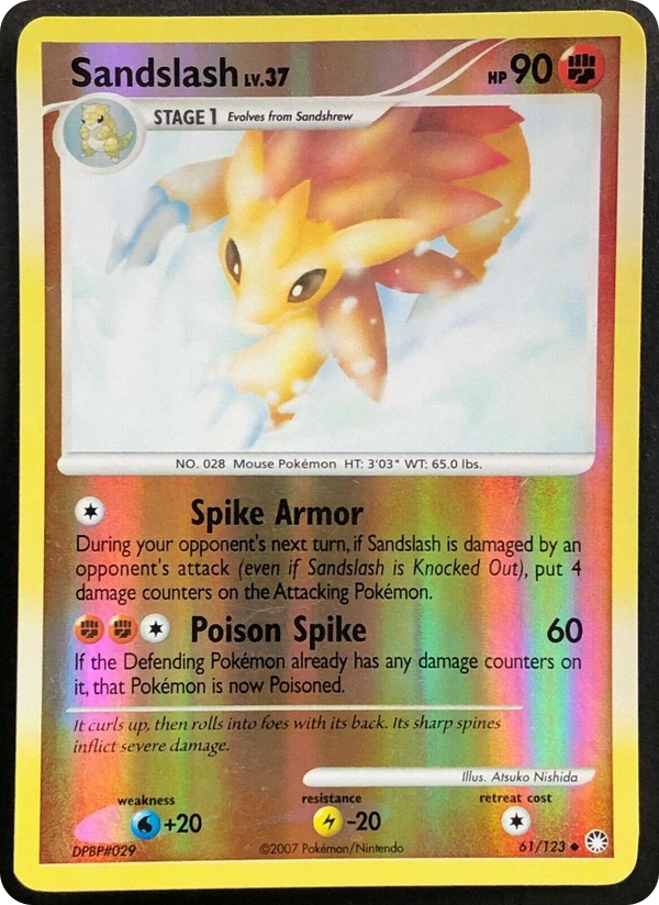 Sandslash — Mysterious Treasures #061 / 123