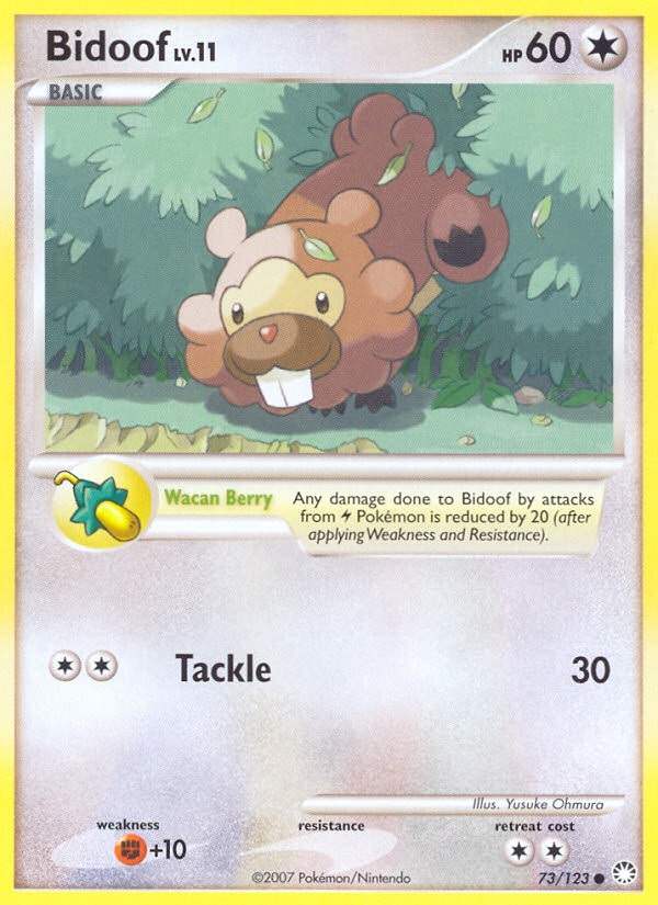 Bidoof — Mysterious Treasures #073 / 123