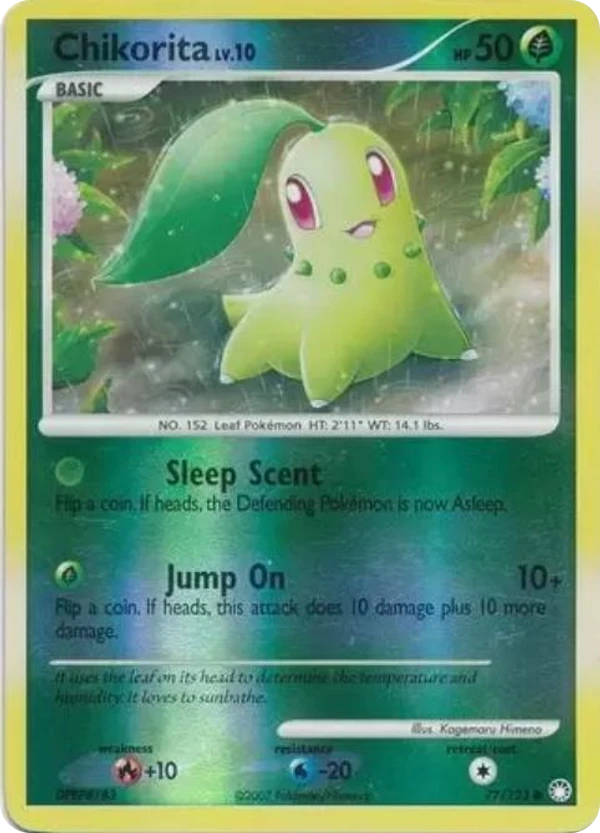 Chikorita — Mysterious Treasures #077 / 123