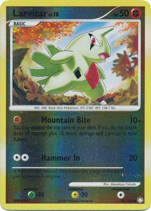Larvitar — Mysterious Treasures #087 / 123