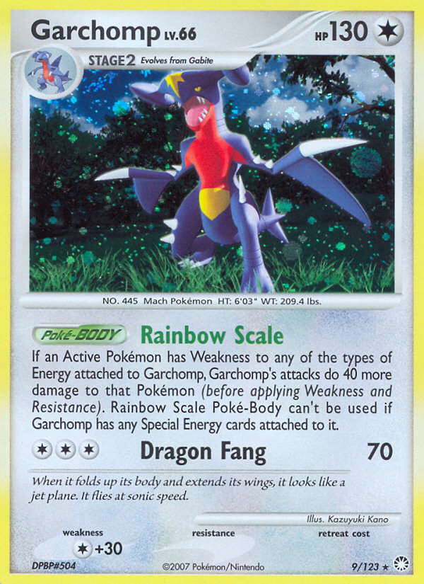 Garchomp — Mysterious Treasures #009 / 123