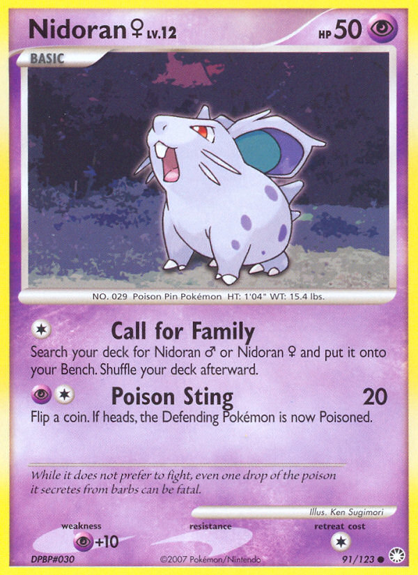 Nidoran ♀ — Mysterious Treasures #091 / 123