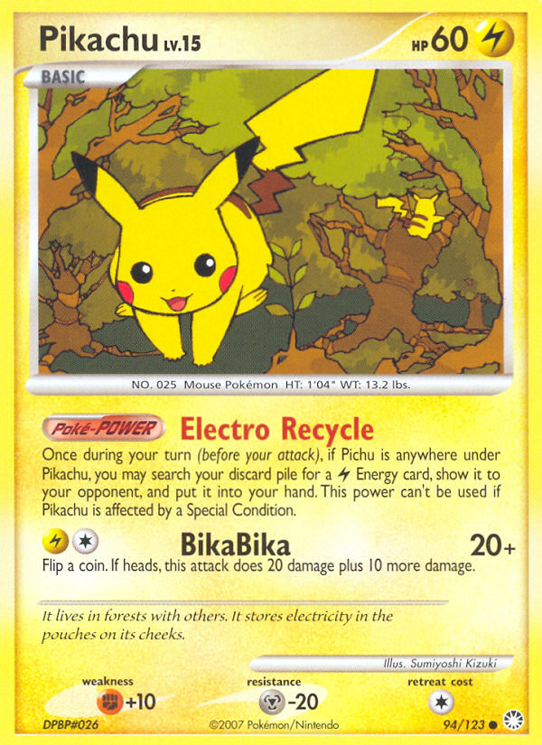Pikachu — Mysterious Treasures #094 / 123