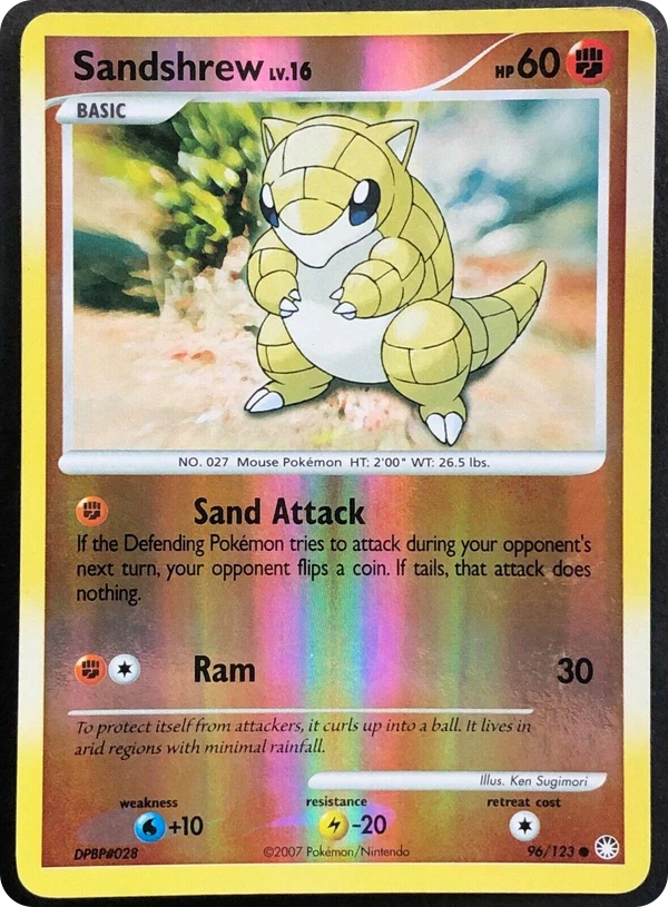 Sandshrew — Mysterious Treasures #096 / 123