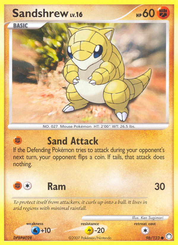 Sandshrew — Mysterious Treasures #096 / 123